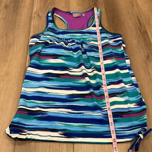 Athleta Racerback Swim or Athletic Tank Adjustable Waist Tie Size Medium - Picture 4 of 9